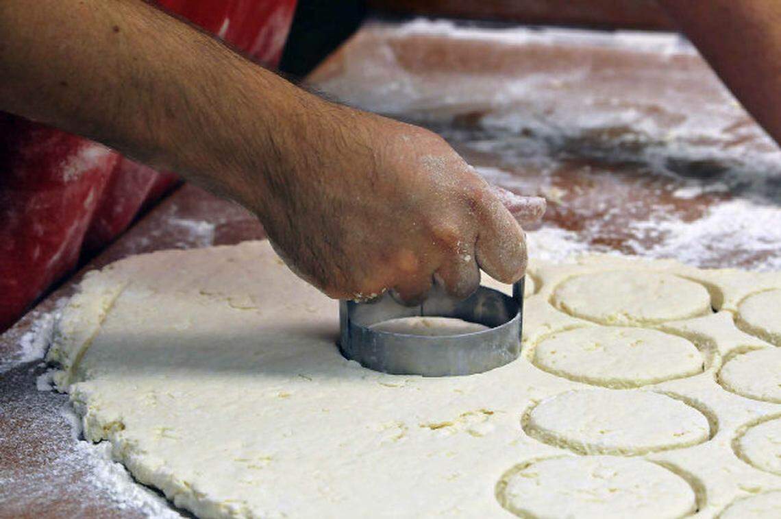 Mike Burns, Director of Operations and Support prepare biscuits from scratch in the Bojangles test kitchen.Bojangles set to continue rapid expansion, hit $1 billion in sales. How are executives planning to avoid the over-expansion that led them to close hundreds of stores more than a decade ago?T.Ortega Gaines - ogaines@charlotteobserver.com