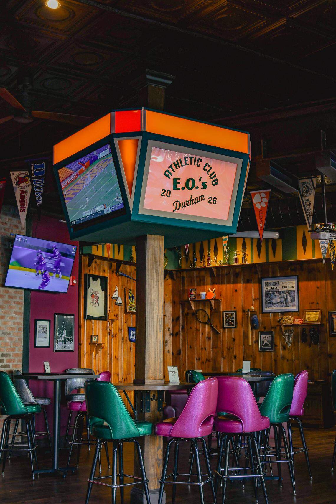 Nostalic vibes are at the heart of the new EO’s Athletic Club in Durham.