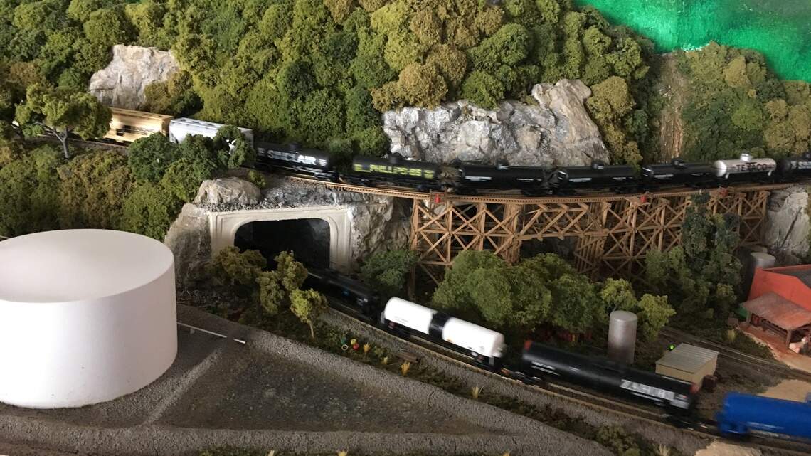 Model train set on display at Raleigh Union Station | Raleigh News ...