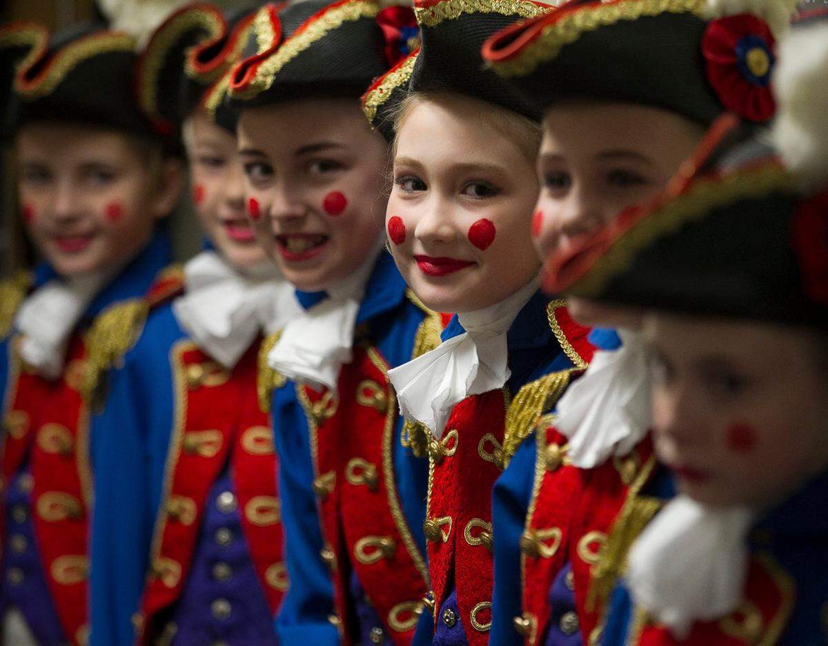 Toy Soldiers from the Carolina BalletÕs production of The Nutcracker line up before their performance on Saturday, December 3, 2016 at Memorial Hall in Chapel Hill, N.C.