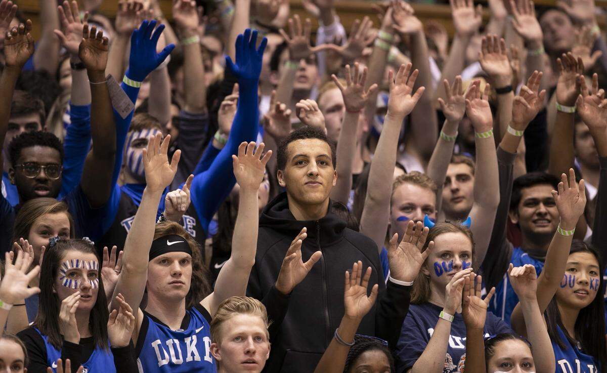 Patrick Baldwin Jr., the No. 1 player in the Rivals.com recruiting rankings, watched the second half with the Cameron Crazies during a Duke game in February. Baldwin has not visited Lexington.