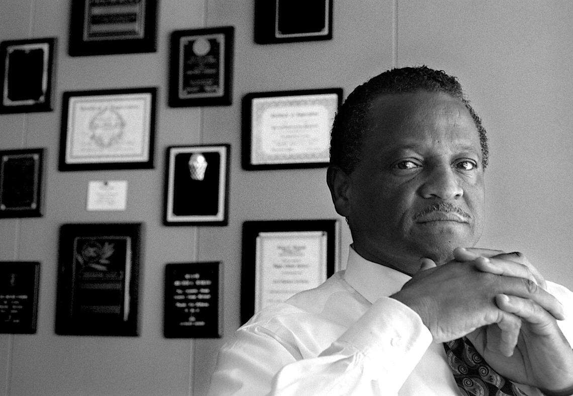 Chester Jenkins was Durham’s first Black mayor, serving one term from 1989 to 1991. He is pictured in a file photo from 1996.