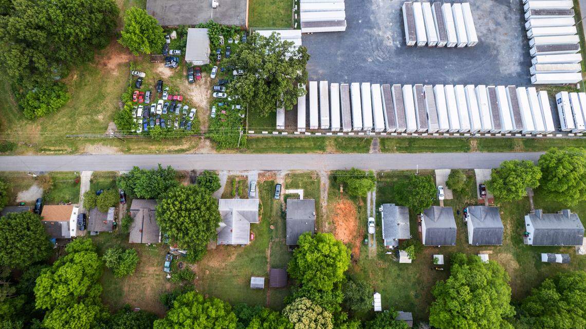 Residential homes sit yards away from chemical factories and industrial plants in High Point. Southwest High Point has more toxic release permits than any other neighborhood in the state.