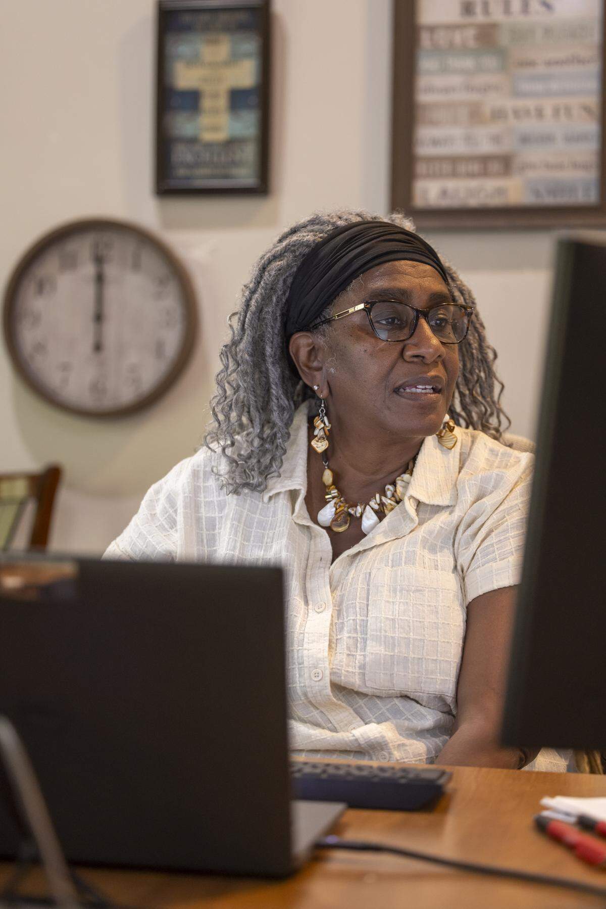 Retired state employee Margaret Reader now works part-time for the state from her home in Clayton. In human resources, Reader has seen first-hand how delays in passing a state budget affect state employees.