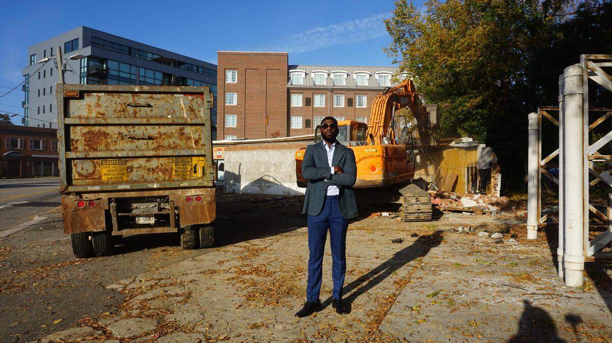 Rakeem Chambers launched his own brokerage firm Renaissance Realty in Durham last year. He’s now hoping to redevelop his first commercial property.