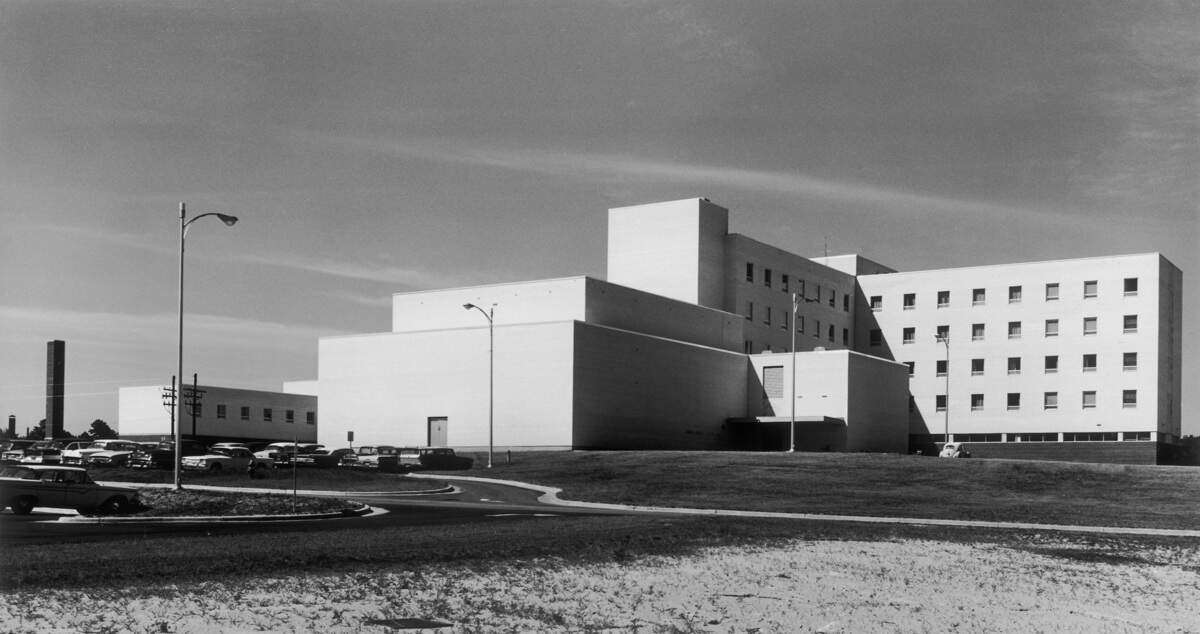 WakeMed, then known as Memorial Hospital of Wake County, in 1961, the year it opened on New Bern Avenue in Raleigh. Those 65-year-old buildings are still part of what is now a 2-million-square-foot medical center, the largest in the county.