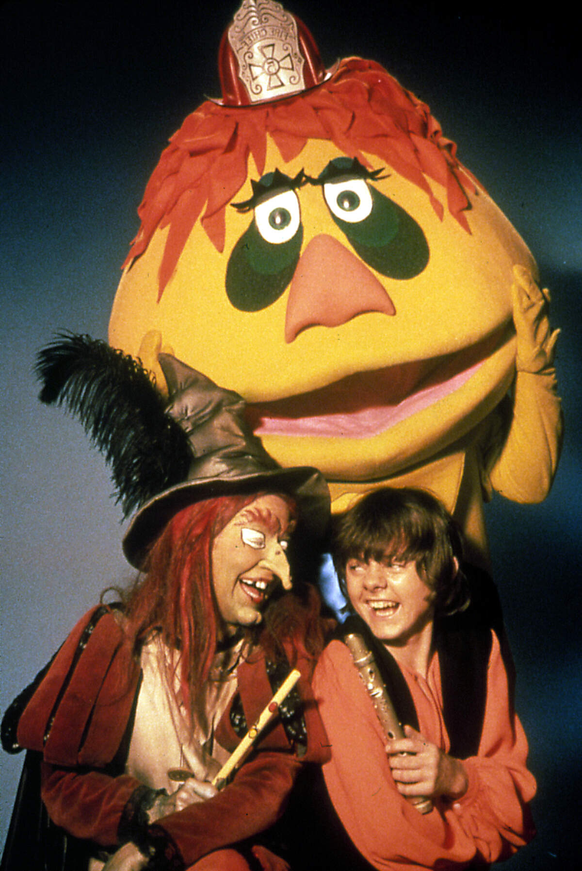 H.R. Pufnstuf, Witchiepoo and Jimmy in the Sid and Marty Krofft show “H.R. Pufenstuf.”