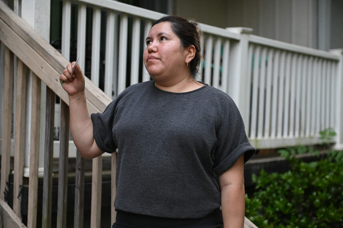 Alicia Hernandez, 33, is facing displacement after receiving a nonrenewal notice from The Pointe at Midtown in Raleigh’s North Hills.