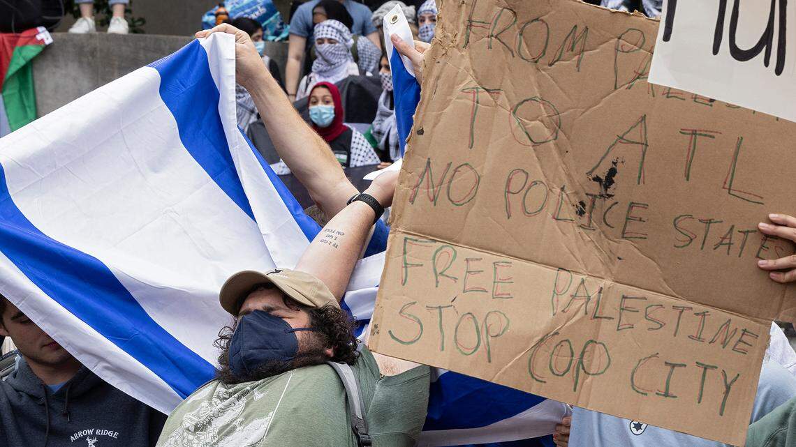 Tensions flare between protesters at pro-Palestinians rally at UNC-Chapel Hill