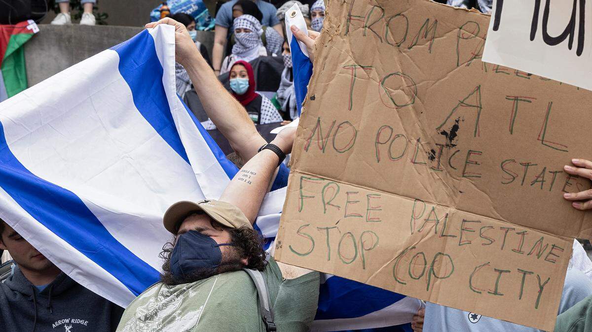Tensions flare between protesters at pro-Palestinians rally at UNC-Chapel Hill