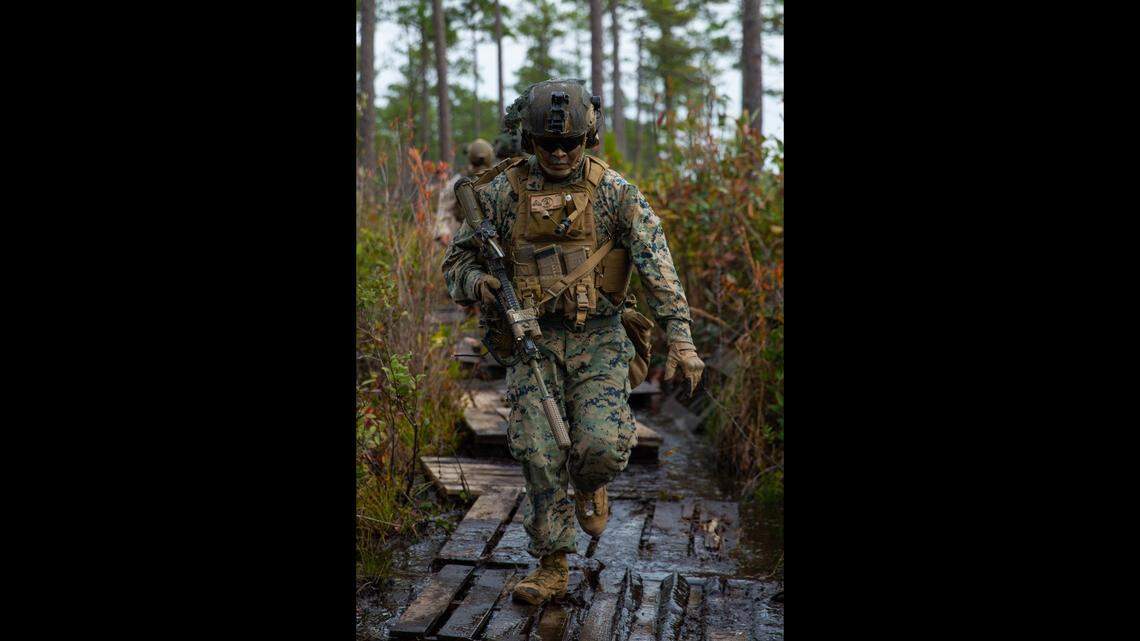 Marines at Camp Lejeune in North Carolina are being warned to avoid wildlife. Training at the camp brings Marines into wilderness areas, where they can be easily exposed to wildlife.