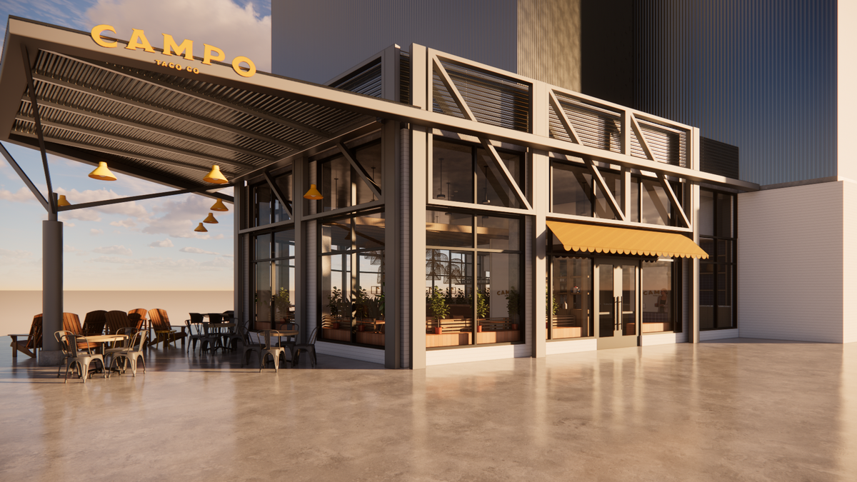 A new restaurant called Campo Taco Co. will open in a corner space at Rockway, a mixed-use development near Dix Park.