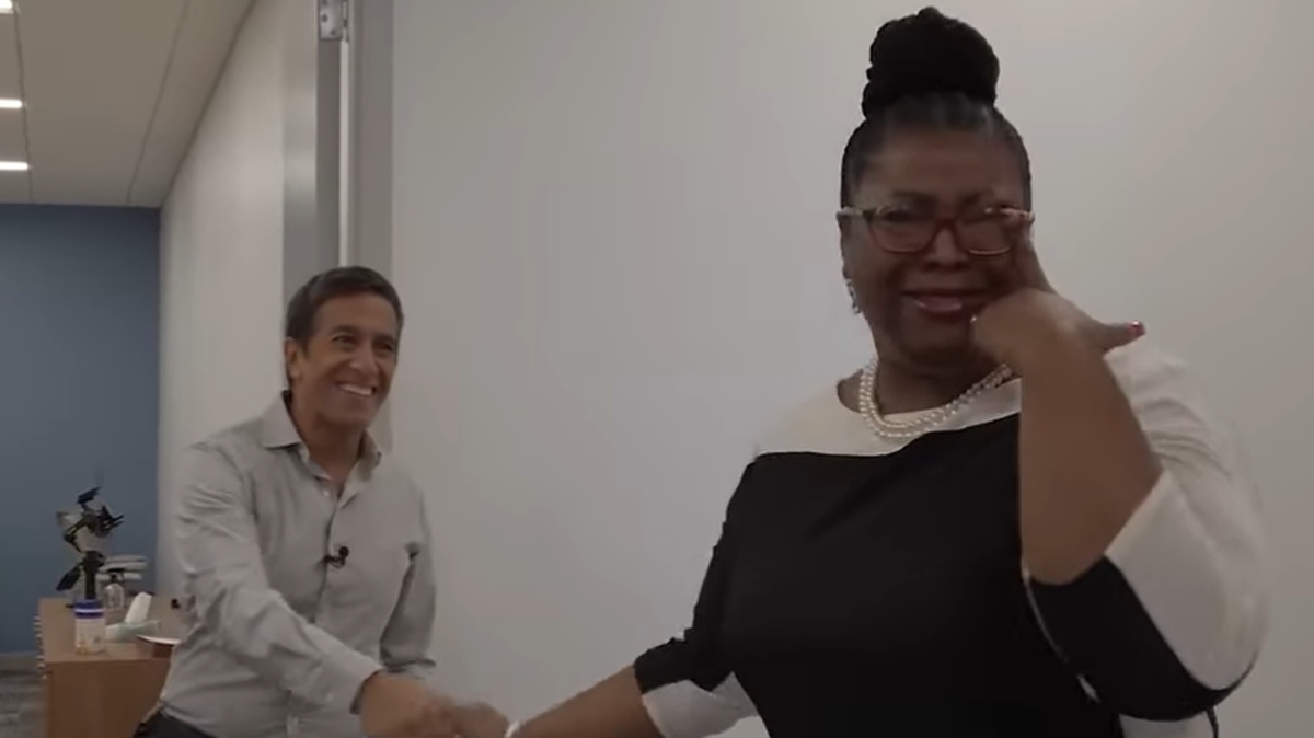 Meeting CNN Chief Medical Correspondent Sanjay Gupta left Durham 911 Center Assistant Director Tangela Walker in tears. Gupta visited Durham in October to feature the city’s HEART program.