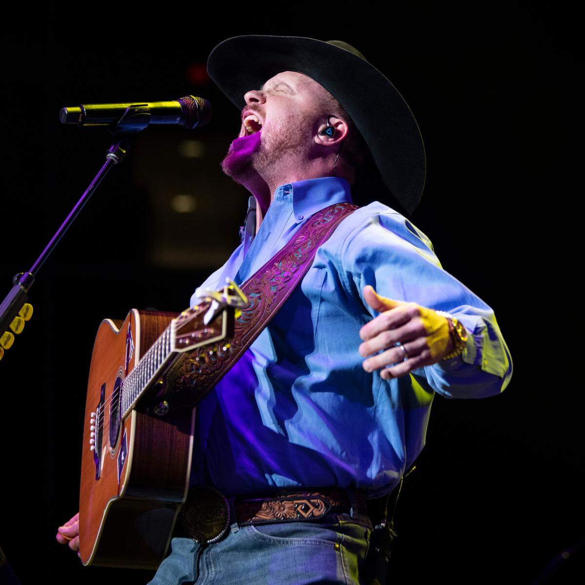 Cody Johnson in concert with Randy Houser at Raleigh, N.C.’s PNC Arena, Saturday night, Jan. 28, 2023.