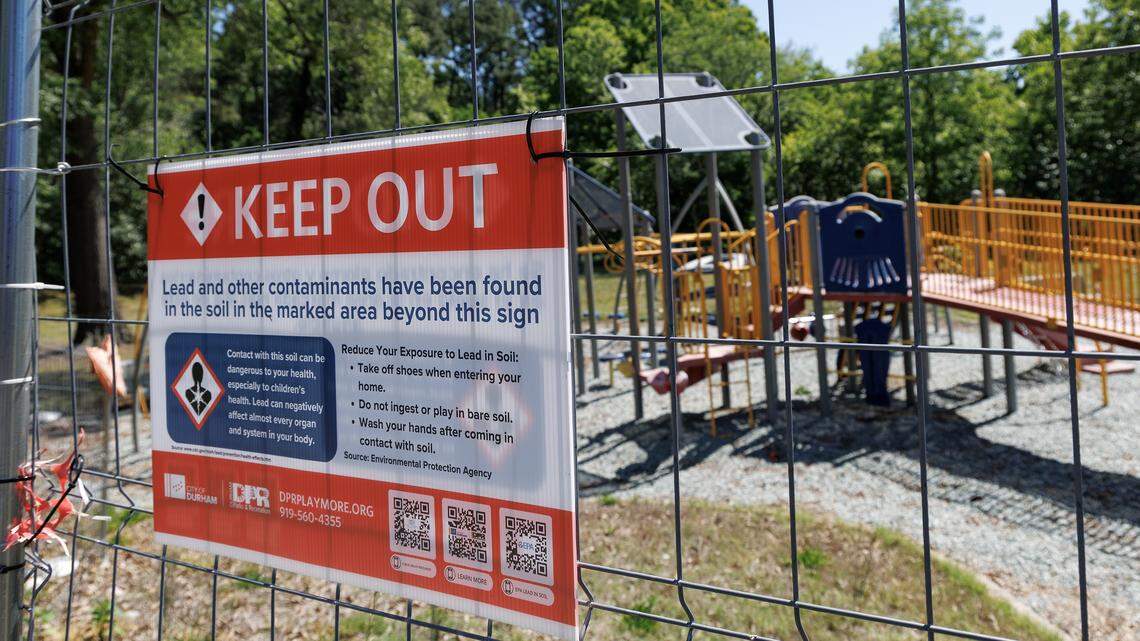Durham has $12M plan to fix its lead-tainted parks. So why are the fences still up?