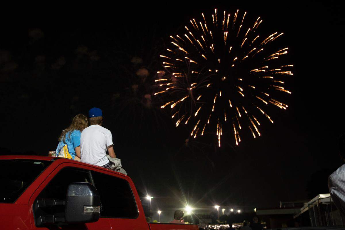 Visitors gathered to watch the Fourth of July Fireworks Celebration near Carter-Finley Stadium in Raleigh, N.C., on July 4, 2021. This year, the city of Raleigh will hold fireworks at Dix Park.