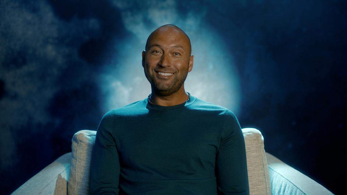 Former New York Yankee Derek Jeter in the ESPN documentary series “The Captain.”
