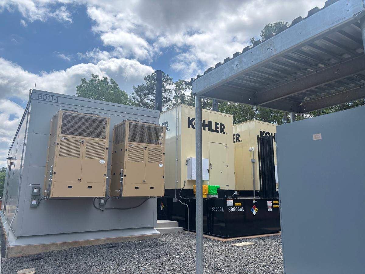 Outside the main data hall at the American Tower edge data center.
