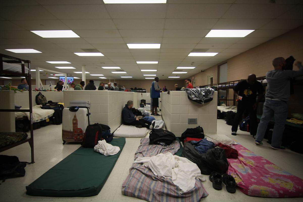 A look at some of the sleeping space at the men’s campus at Healing Transitions.