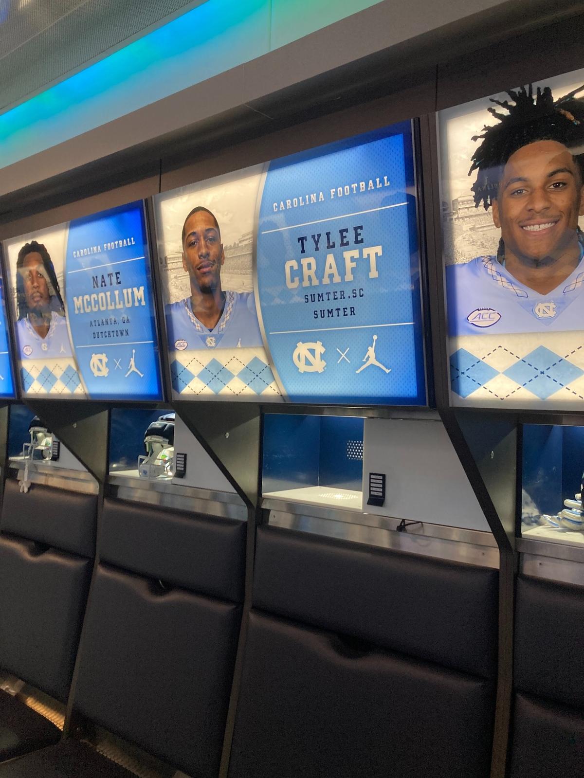 Former UNC wide receiver Tylee Craft died Oct. 12 of cancer but his locker remains untouched in the Kenan Football Center at Kenan Stadium in Chapel Hill. Chip Alexander