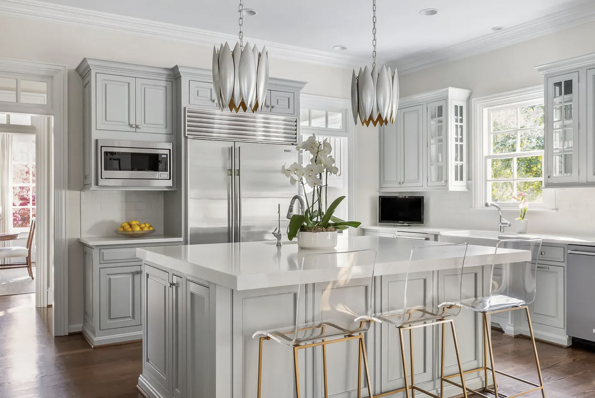 The chef’s kitchen inside 445 Drummond Drive in Raleigh.