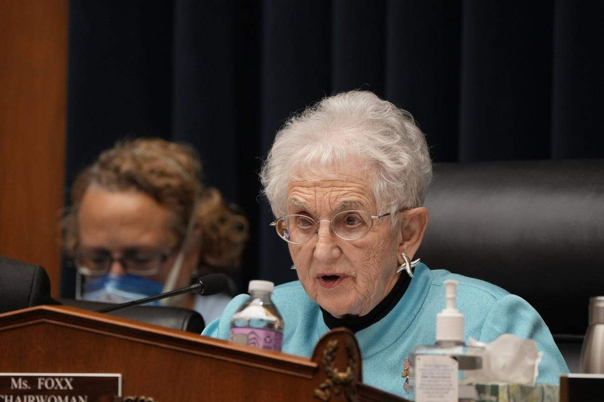 Chairwoman Virginia Foxx, R-N.C., speaks during the House Committee on Education and the Workforce hearing on the rise in antisemitism on college campuses..