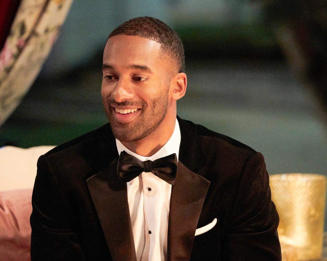 Raleigh native Matt James in the season premiere of “The Bachelor” on ABC, which aired Monday, Jan. 4, 2021.