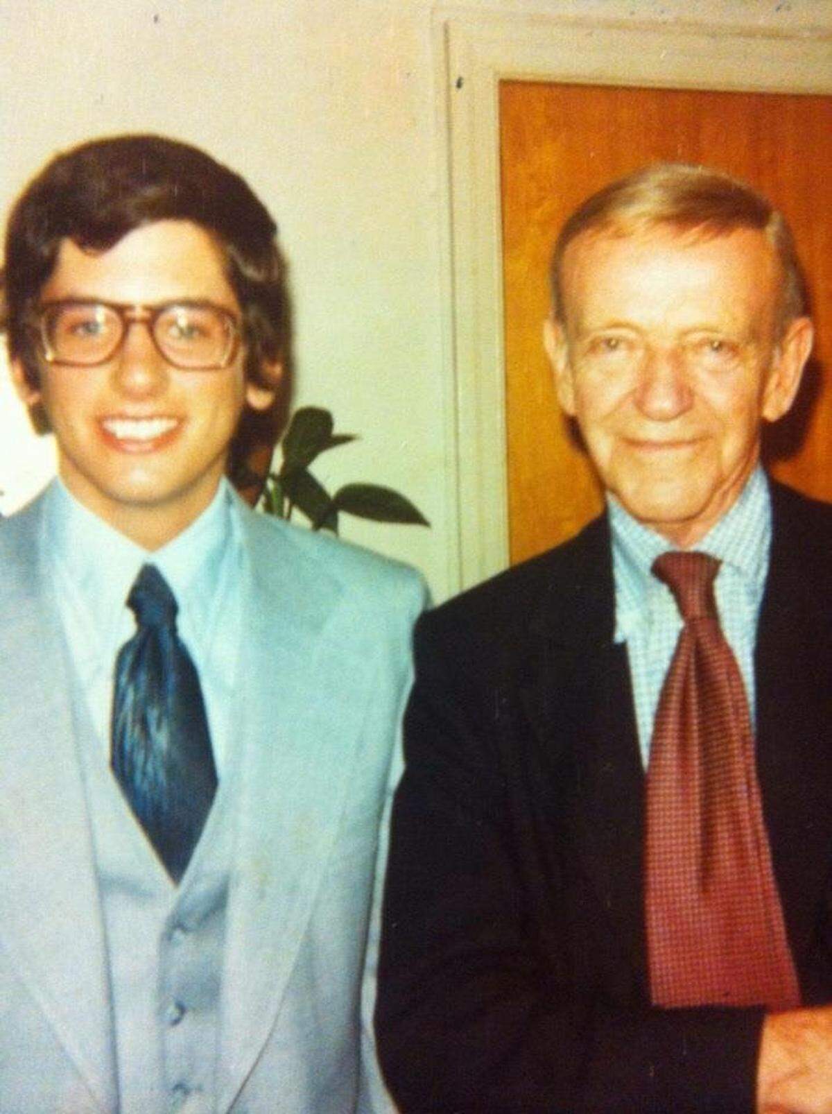 Authors  David Fantle, left, and Tom Johnson (not pictured) interviewed Fred Astaire in the summer of 1978. Their numerous interviews with Hollywood icons are published in the book, "Hollywood Heyday: 75 Interviews with Golden Age Legends."
