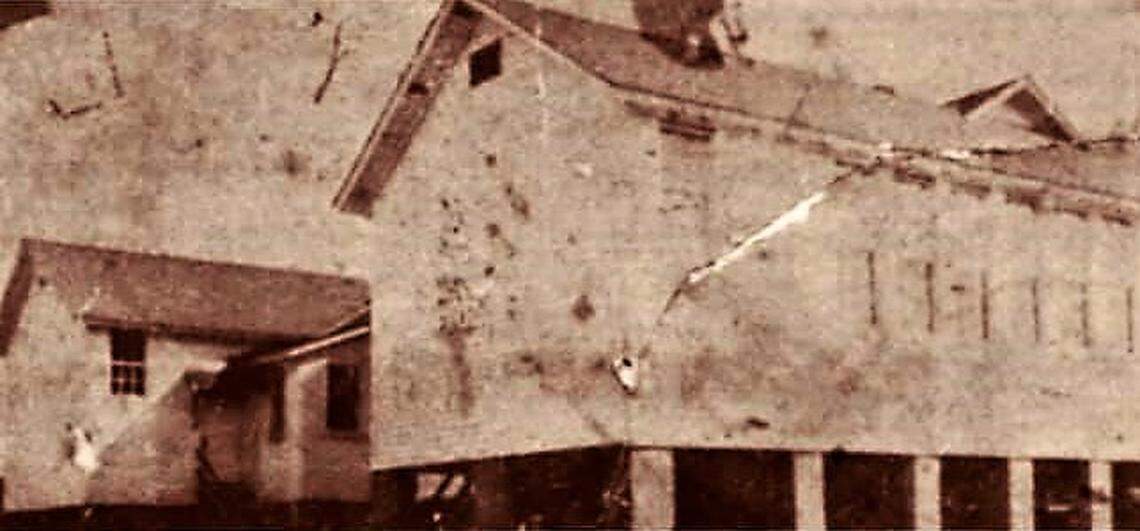 The Rosenwald School built for Black students in 1924 in Holly Springs had four classrooms and an auditorium. Students would play under the school among the brick foundation pillars in bad weather.