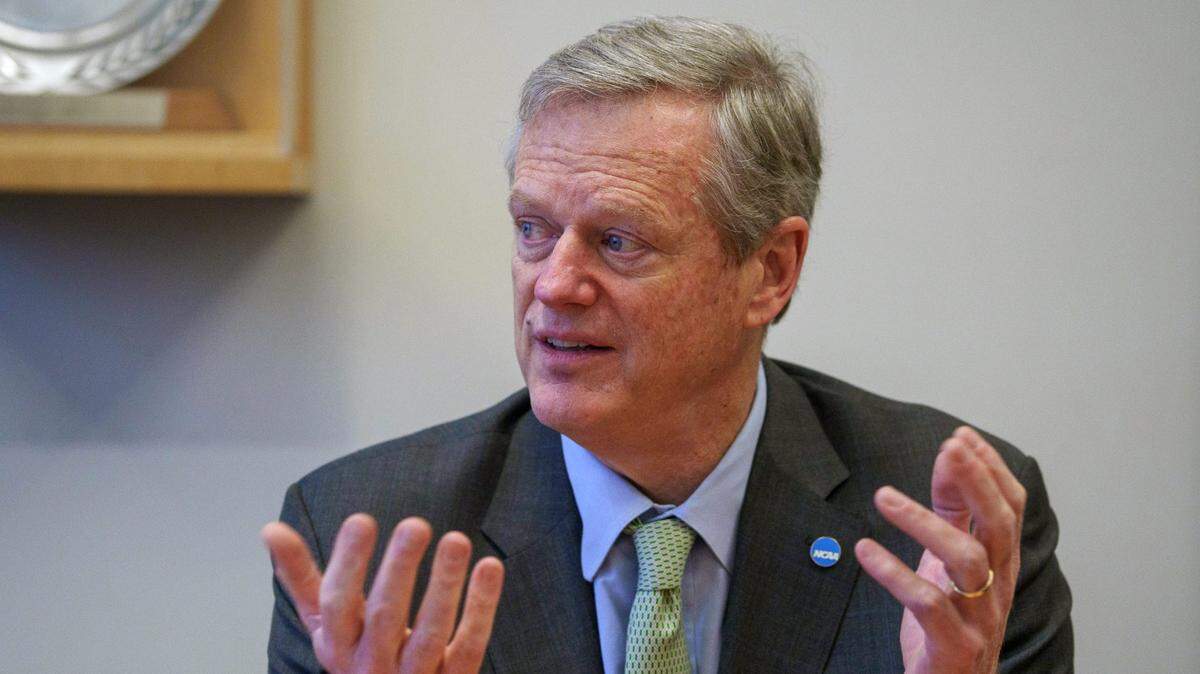New NCAA President Charlie Baker, formerly the 72nd governor of Massachusetts.