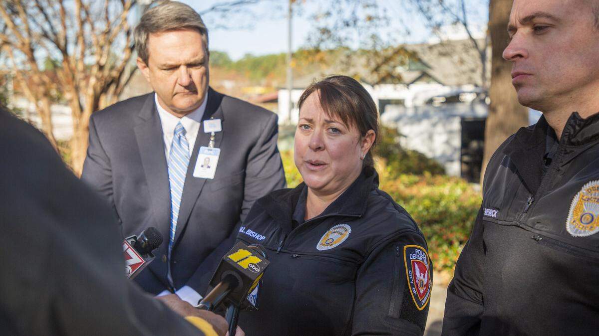 Durham Police Captain Melissa Bishop provides an update on the shooting at the UNC Family Medical Center that left one woman and one man dead on Monday, Nov. 25, 2019, in Durham, NC.