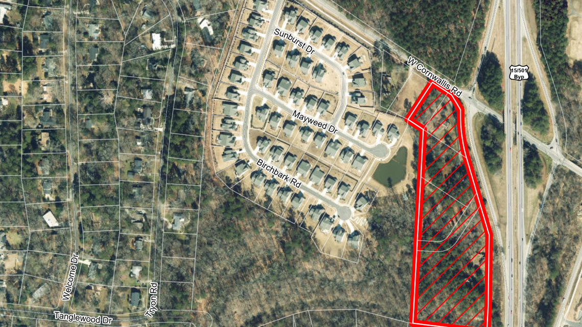 The Durham City Council approved a rezoning to allow 90 apartments be built at Cornwallis Road and U.S. 15-501.
