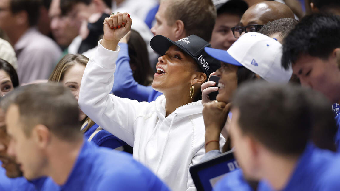 Why was Alicia Keys watching Duke basketball at Cameron Tuesday night?