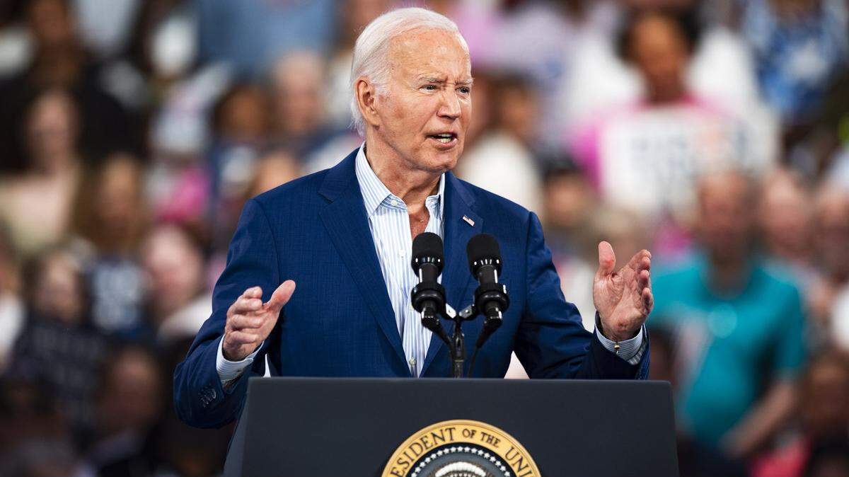 President Joe Biden speaks to supporters at a rally in Raleigh, North Carolina, Friday afternoon, following a weak debate performance against former President Donald Trump the previous night.