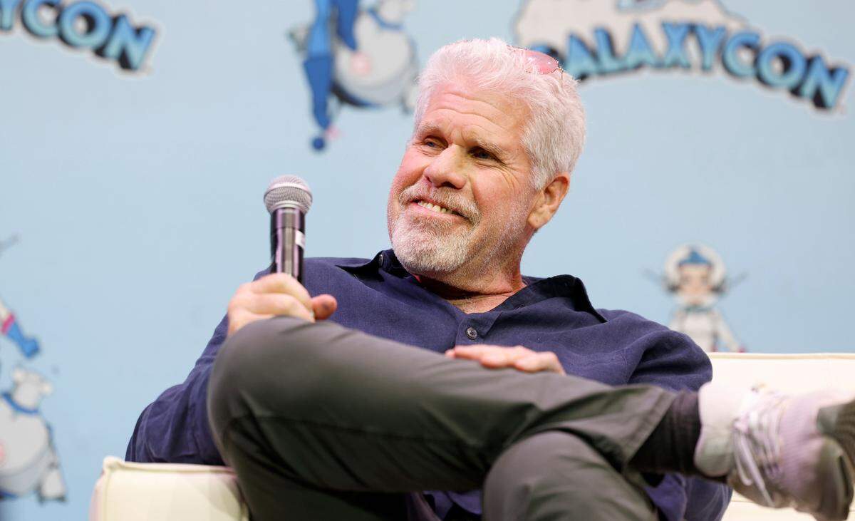 Ron Perlman listens to a fan’s question at GalaxyCon in Raleigh, N.C., Saturday, July 27, 2024.