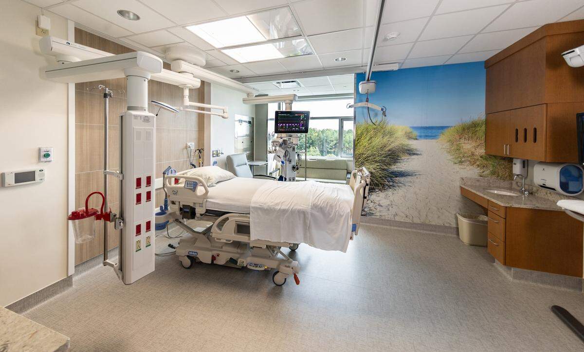 The new intensive care unit at WakeMed North Hospital in Raleigh, North Carolina, opened July 9, 2024.