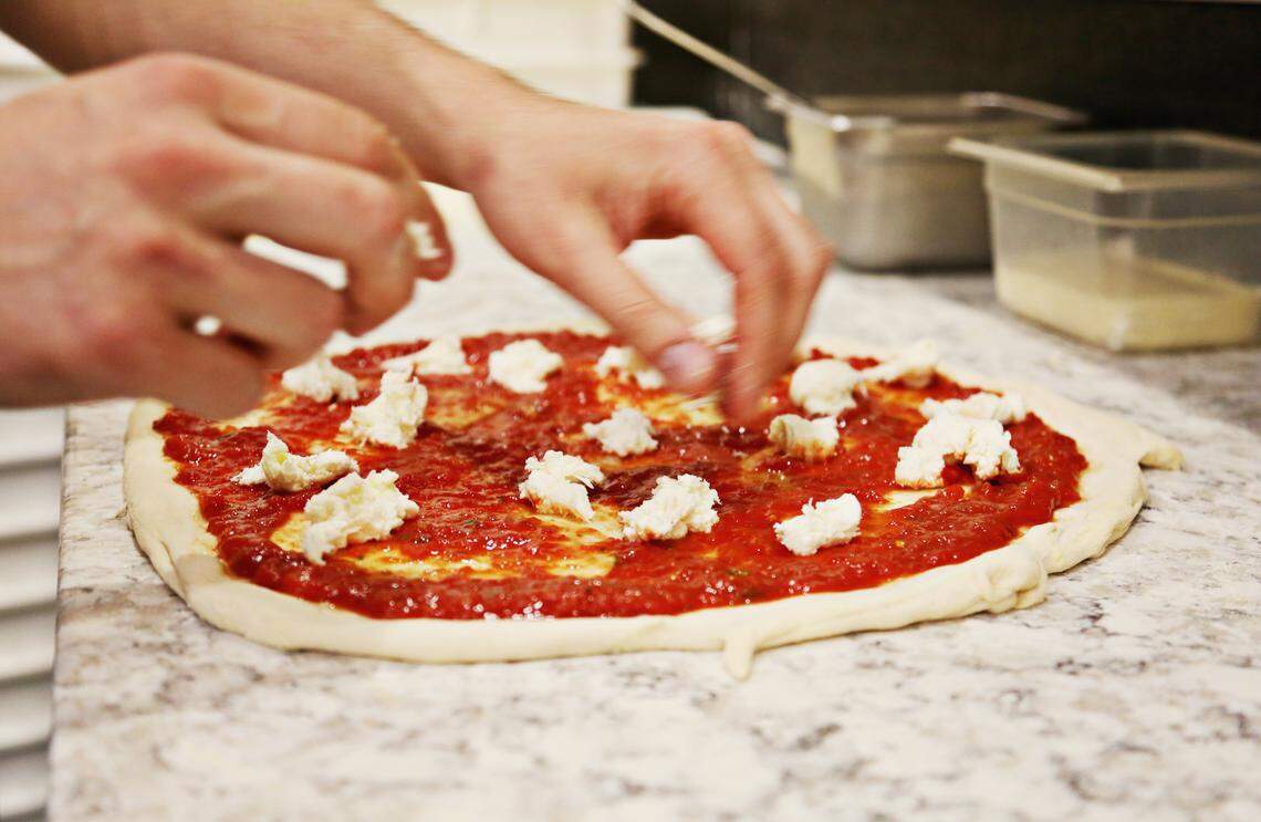 Anthony Guerra's experience as the dough maker at Bella Mia is evident in a crust that he has tweaked to achieve the New York style platonic ideal at Oakwood Pizza Box.