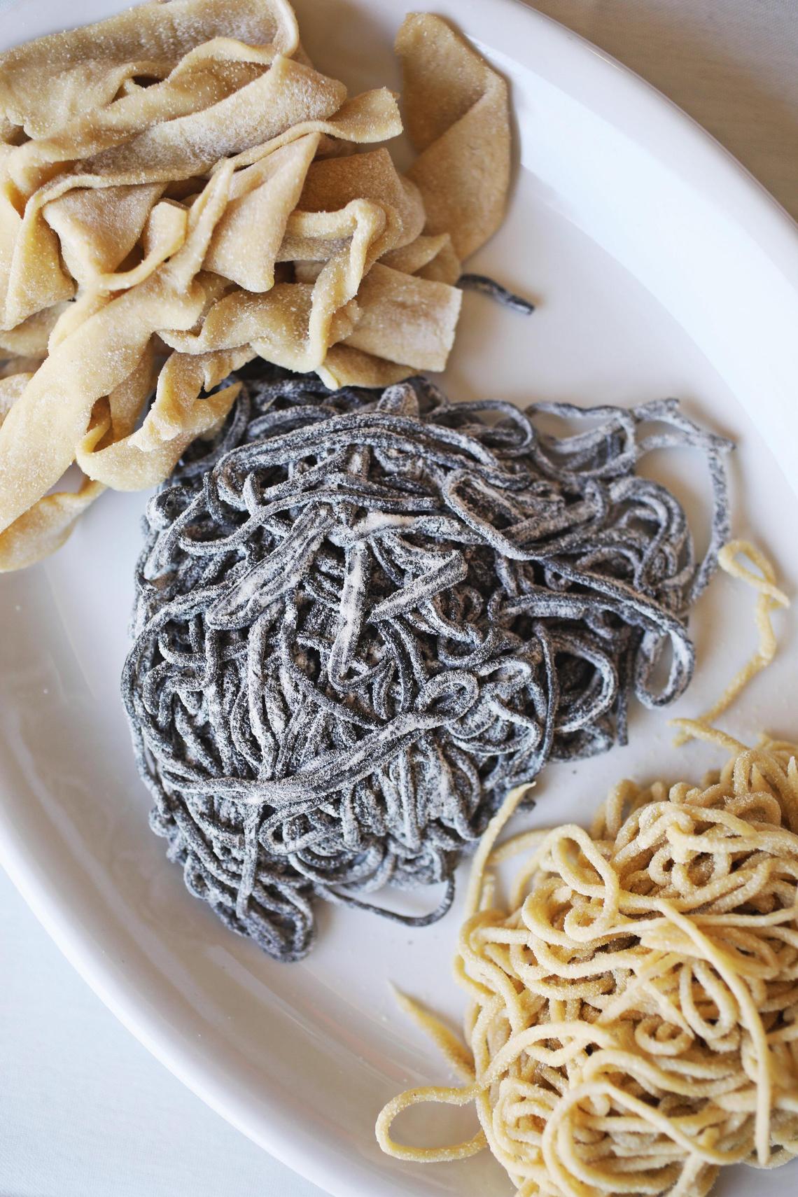 Fresh pasta is a house specialty, with options ranging from classically simple spaghetti to trofie salsiccia e friarelli, gnocchi and ravioli at Alex & Teresa’s Pizzeria & Trattoria in Cary.