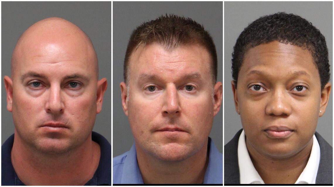 From left, Cameron Broadwell, Michael G. Blake and Tabithia L. Davis.