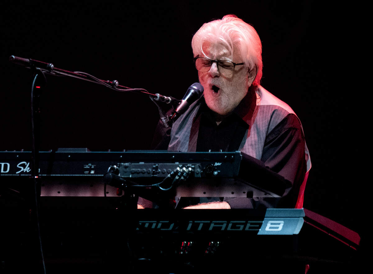 Michael McDonald performs as The Doobie Brothers pen for the Eagles on ‘The Long Goodbye’ Final Tour at Raleigh, N.C.’s PNC Arena, Thursday night, Nov. 9, 2023.