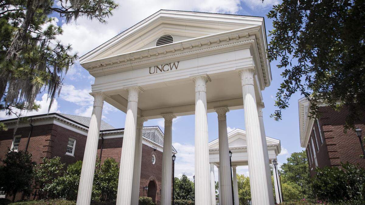 The campus at UNC-Wilmington on Friday, July 24, 2020.