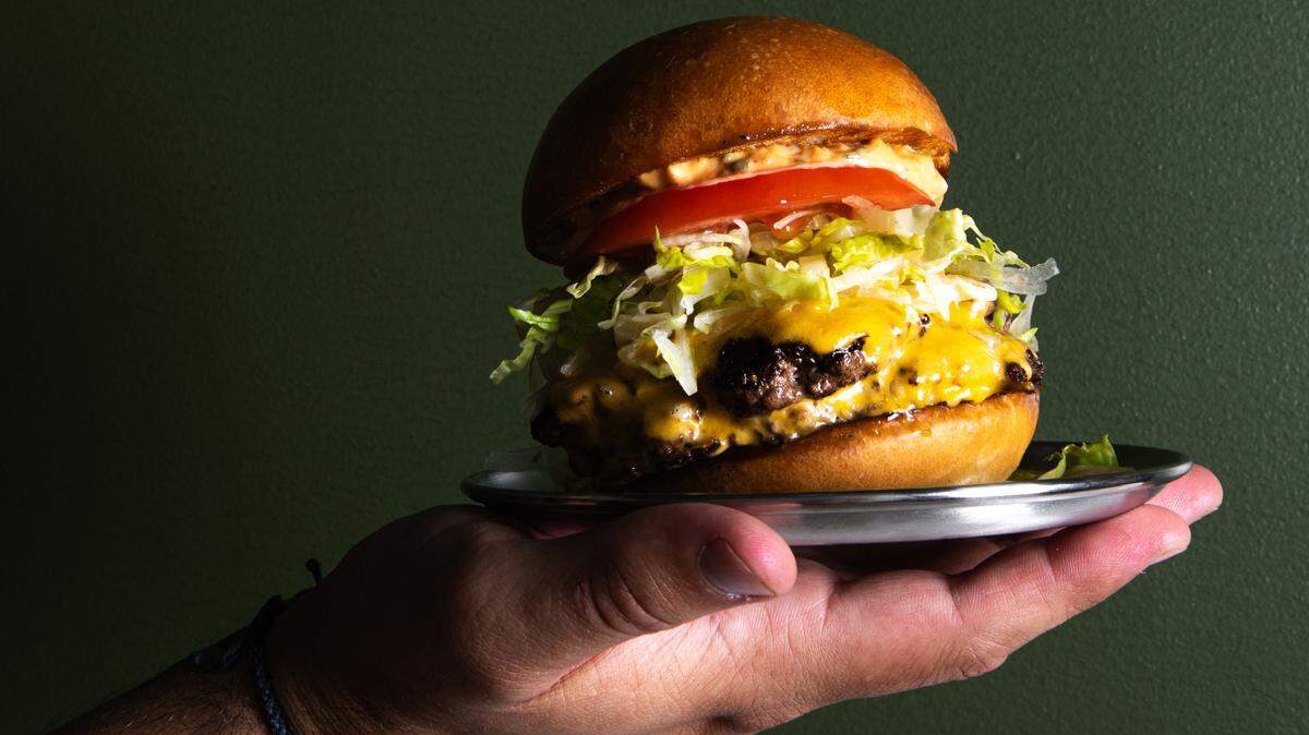 The new Raleigh burger joint LaGana opens this month in Raleigh, serving its version of the classic burger called The Textbook, pictured here.