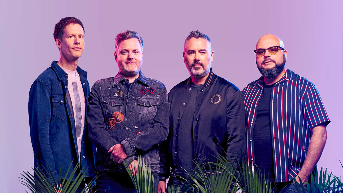 The Barenaked Ladies, from left to right: Jim Creeggan, Kevin Hearn, Ed Robertson, Tyler Stewart. They are bringing the Last Summer on Earth Tour with Better Than Ezra and KT Tunstall to Raleigh.