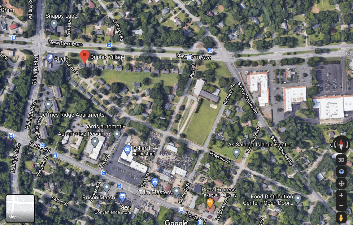 A portion of Duplex Village has been purchased by the city of Raleigh to remain as affordable housing.