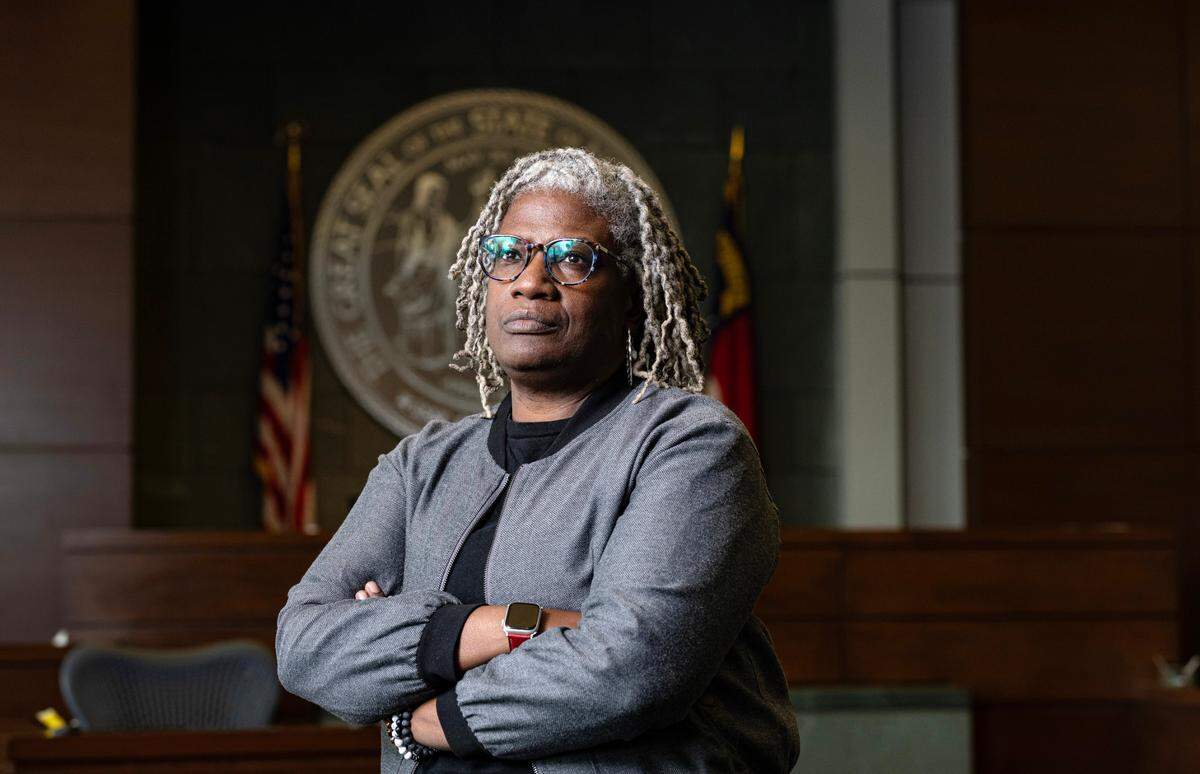 Durham County District Attorney Satana Deberry in the Durham County Courthouse in March.