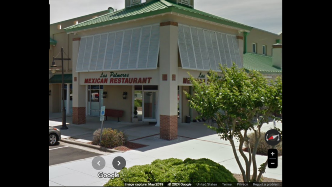 It happened at Las Palmeras Mexican Restaurant in Sunset Beach, and it was one of the patrons who called the cops, officials said.