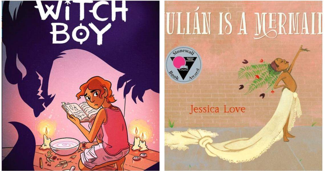 “The Witch Boy,” by Lee Knox Ostertag, and “Julian is a Mermaid,” by Jessica Love, are the most popular books in Chapel Hill-Carrboro elementary schools. Records show they have been checked out dozens of times.