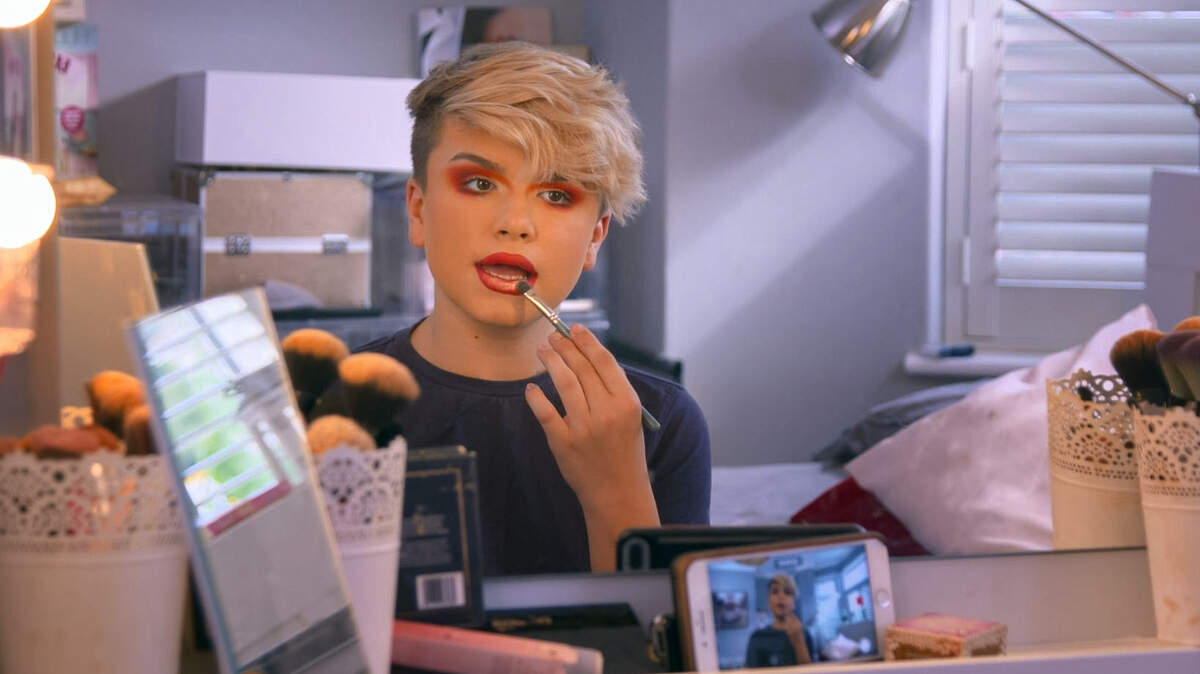 Reuben de Maid in the premiere episode of “Being Reuben” on The CW.
