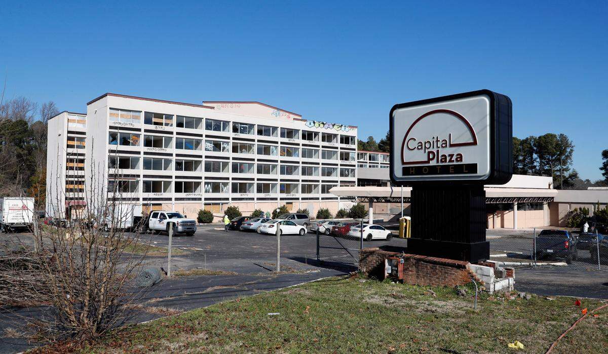 The Capital Plaza Hotel at 2815 Capital Blvd. in Raleigh, N.C., photographed Wednesday, January 13, 2021.