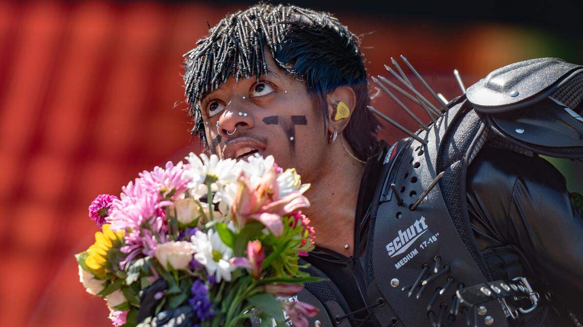 Teezo Touchdown performs at the first day of Dreamville Music Festival in Dix Park in Raleigh, NC on Saturday, April 6, 2024.